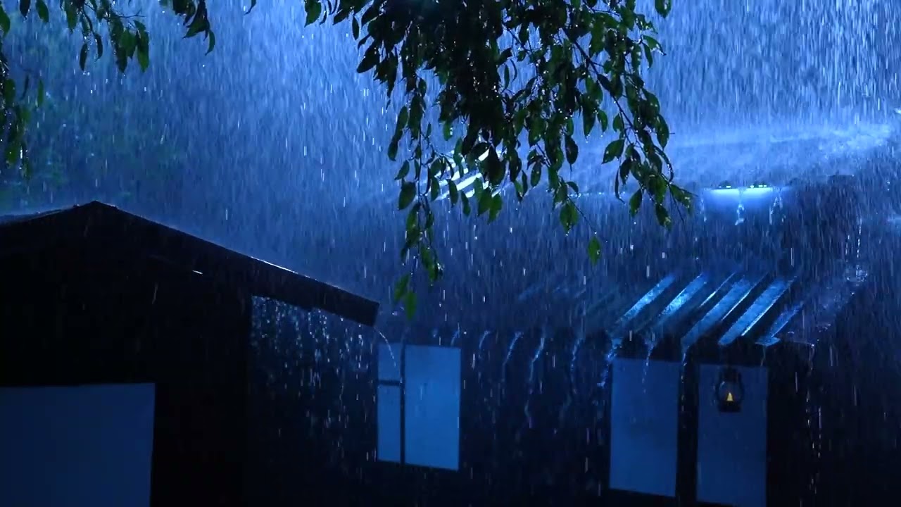 Heavy Rain & Thunder on a Tin Roof for Deep Sleep and Stress Relief