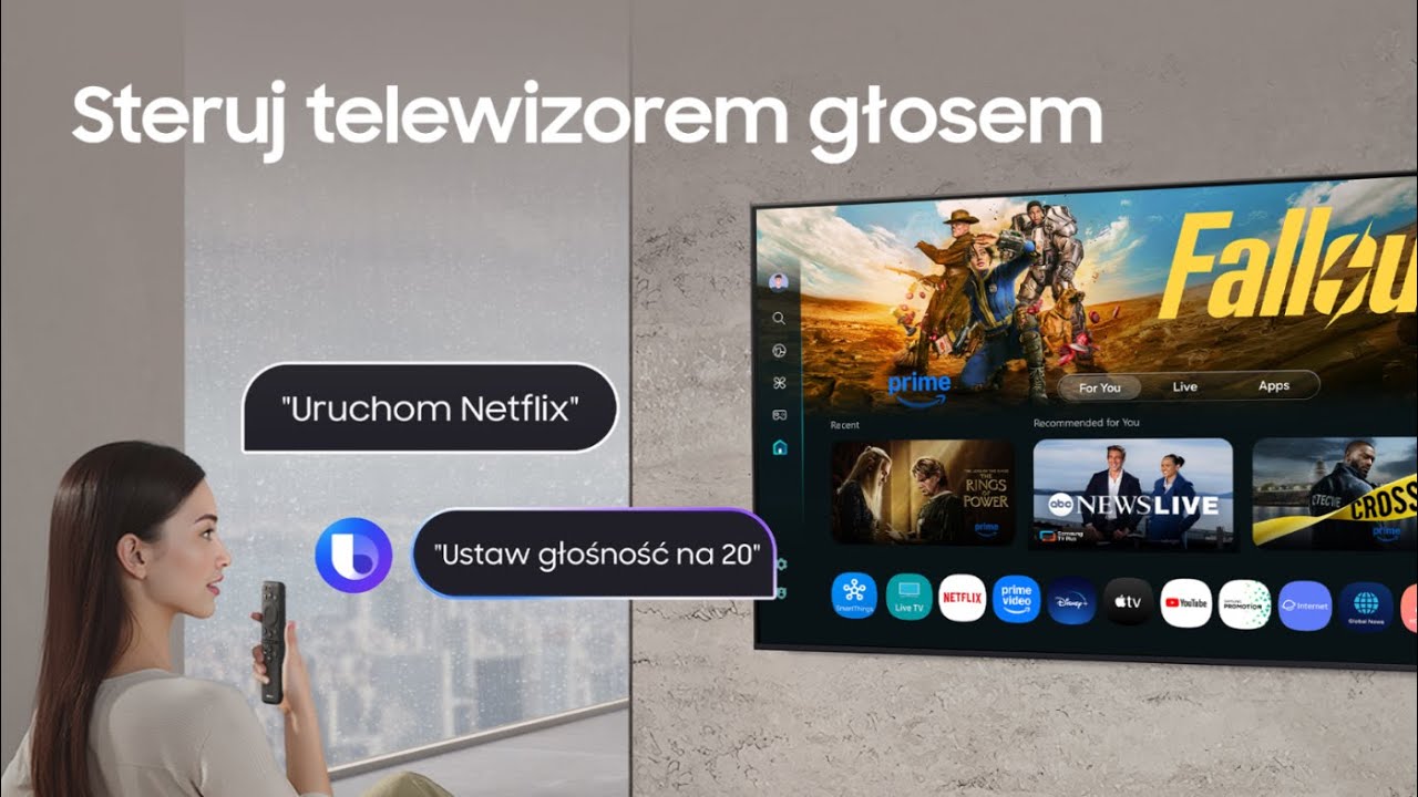 M&oacute;w i oglądaj! Steruj telewizorem po polsku z Bixby | Samsung AI TV