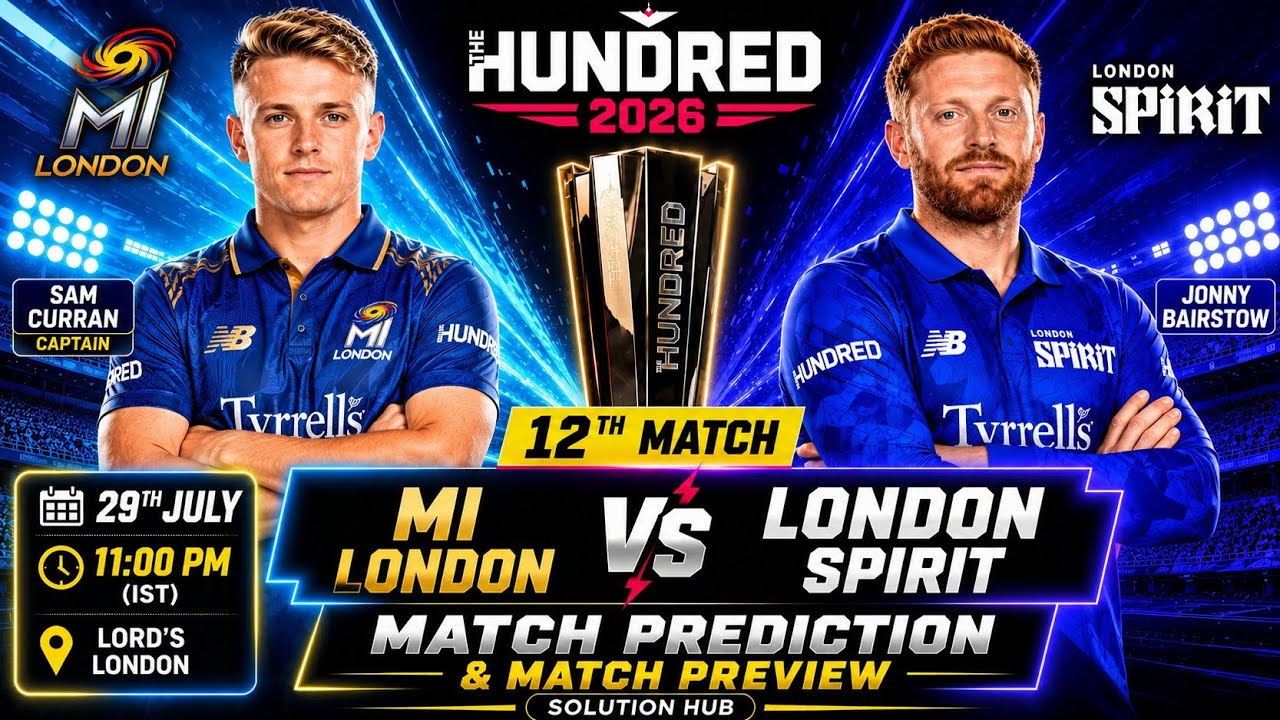 MI London vs London Spirit Match Prediction 2026 | मैच कौन जीतेगा? | The Hundred Men 2026