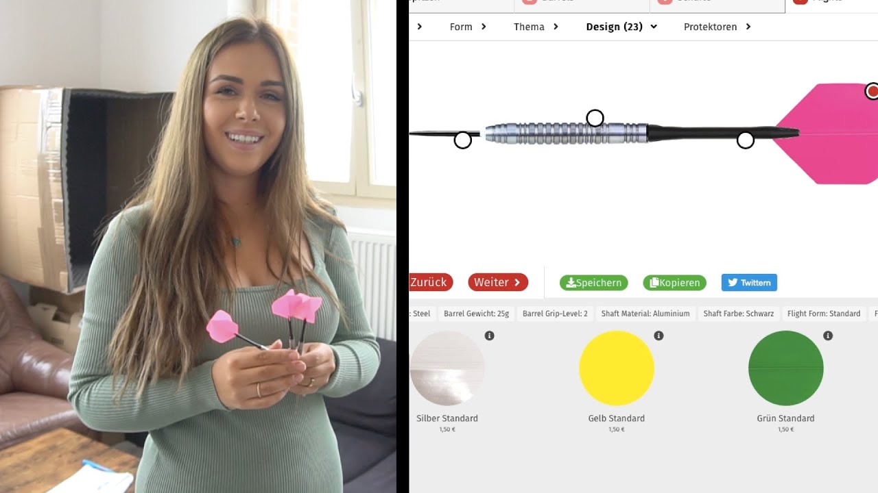 Dartpfeile konfigurieren mit Valerie | myDartpfeilTV