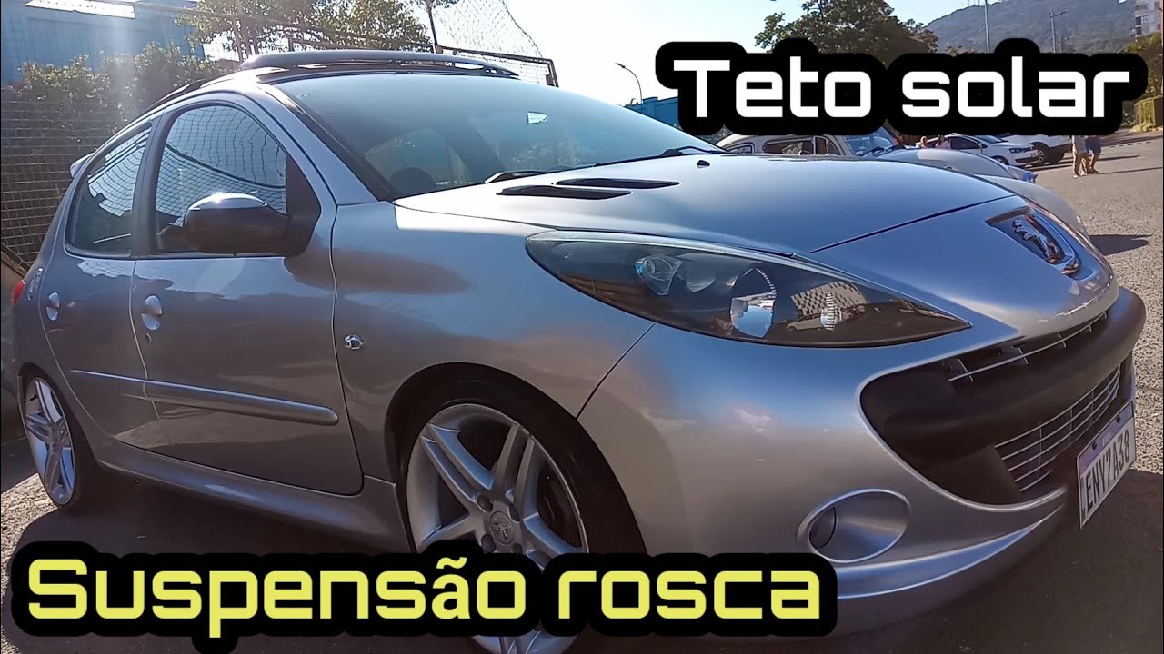 Peugeot 207 com rodas 17 e com suspensão rosca.😍
