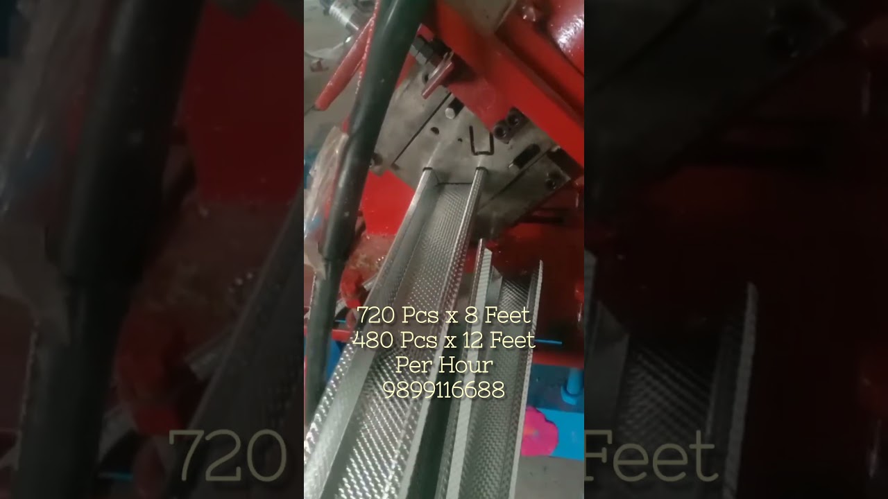 POP Channel Machine. 720 Pcs Per Hour. #popchannel , #rollformingmachine, #falseceiling