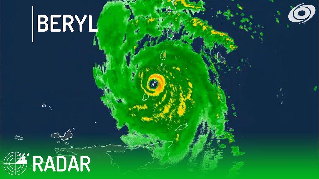 Hurricane Beryl Radar Imagery