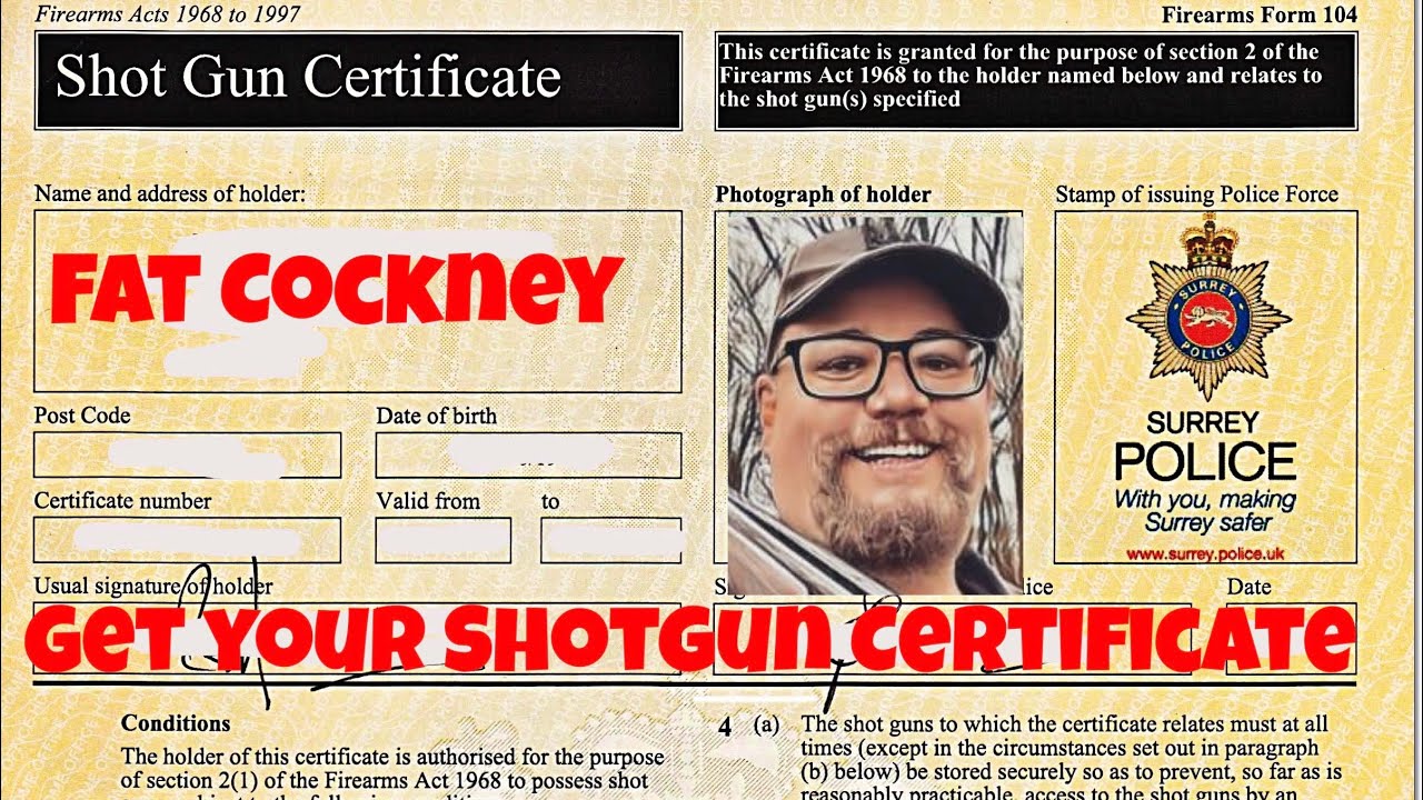 How to get a shotgun certificate 