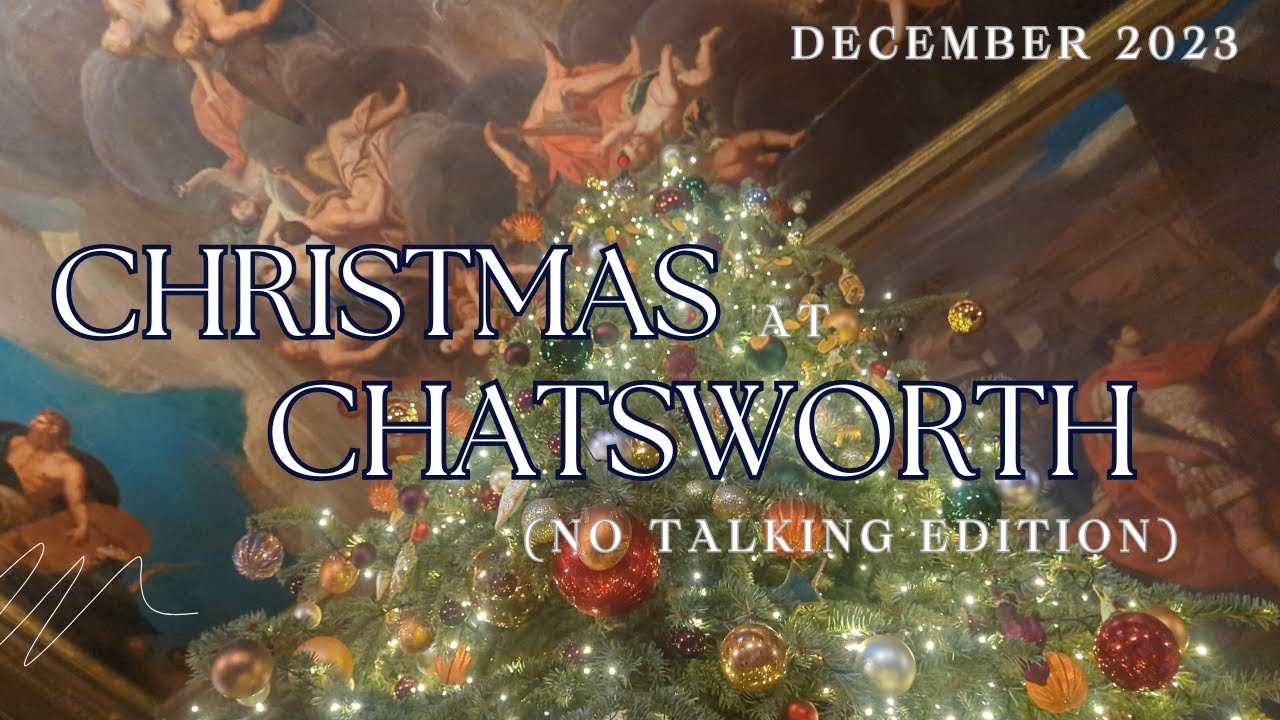 Christmas at Chatsworth 2023 Palace of Advent | No Talking, Tour