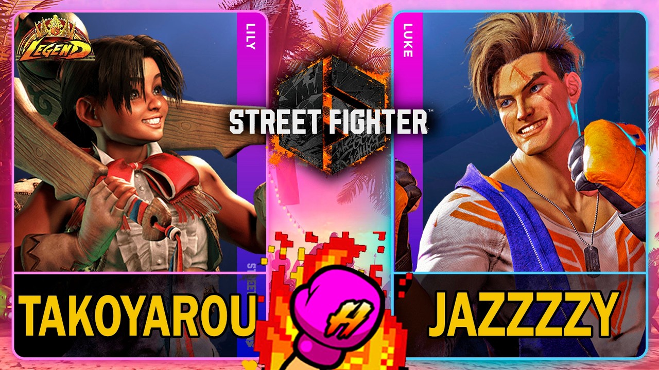 SF6 Takoyarou (LILY) VS Jazzzzy (LUKE)🥊Street Fighter 6🥊スト6🥊4K 60ᶠᵖˢ