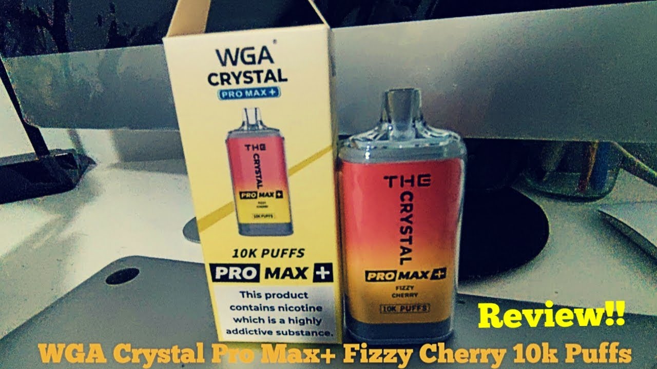 WGA Crystal Pro Max+ Fizzy Cherry 10k Puff Vape Review!
