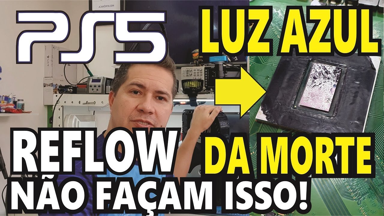 PS5 DEFEITO LUZ AZUL DA MORTE, Olhem o defeito, conseguimos salvar!!!