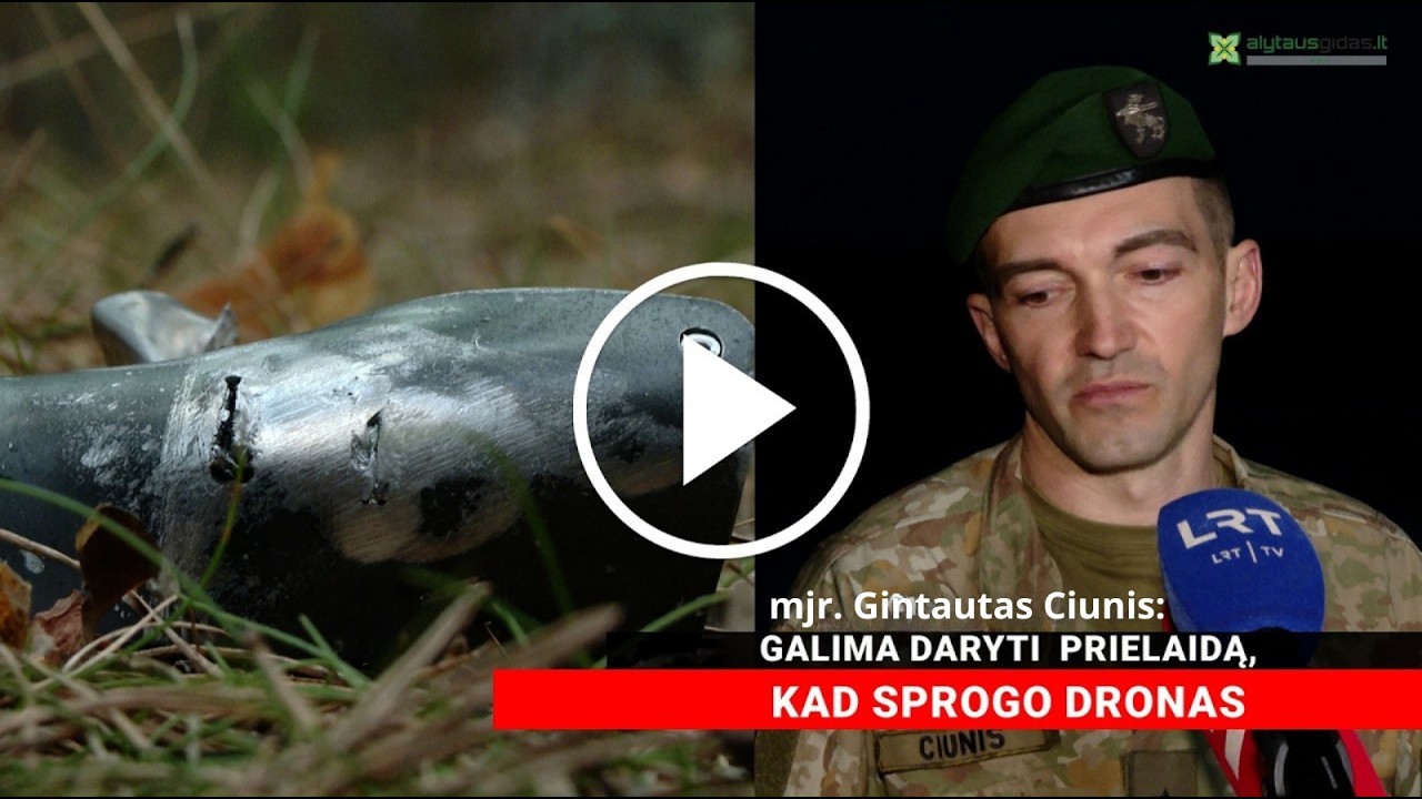 mjr. Gintautas Ciunis: galima daryti prielaidą, kad tai dronas (KOMENTARAI)