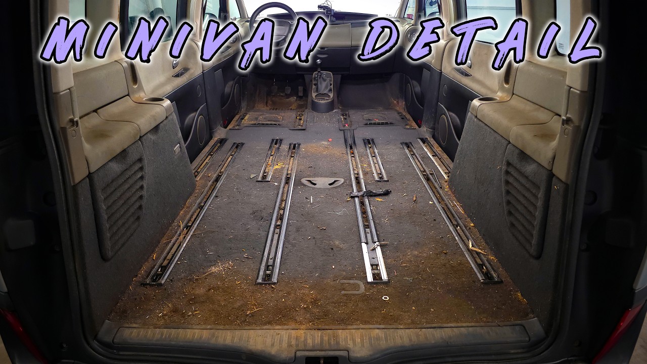 Deep Cleaning a 2004 Renault Espace: Old Car Interior Detailing ASMR