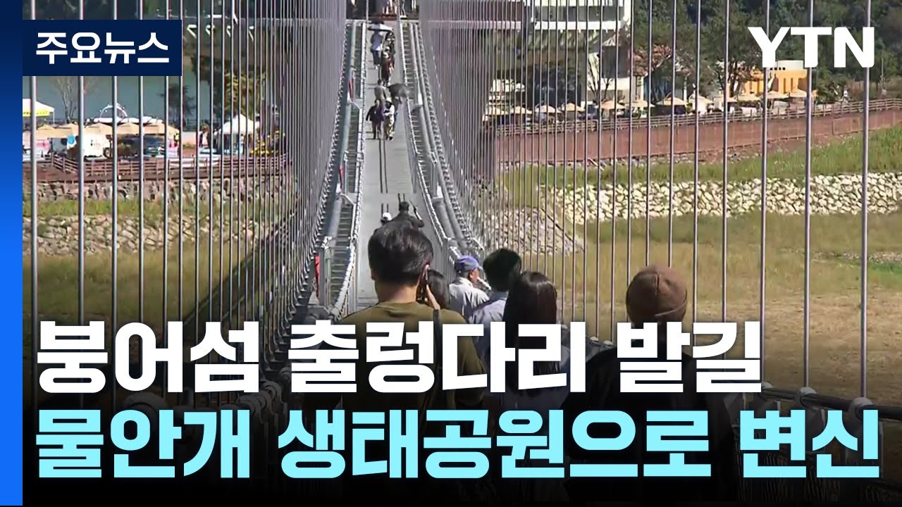 출렁다리 건너 옥정호 붕어섬 생태공원으로! / YTN