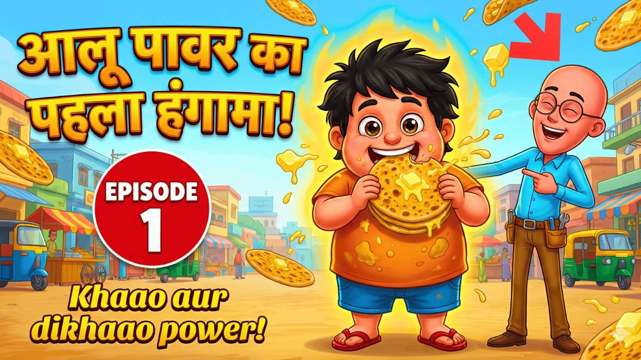 Aloo Power Ka Pehla Hungama 😂 | Bolu Tolu New Cartoon Episode 1 | Motu Patlu Style