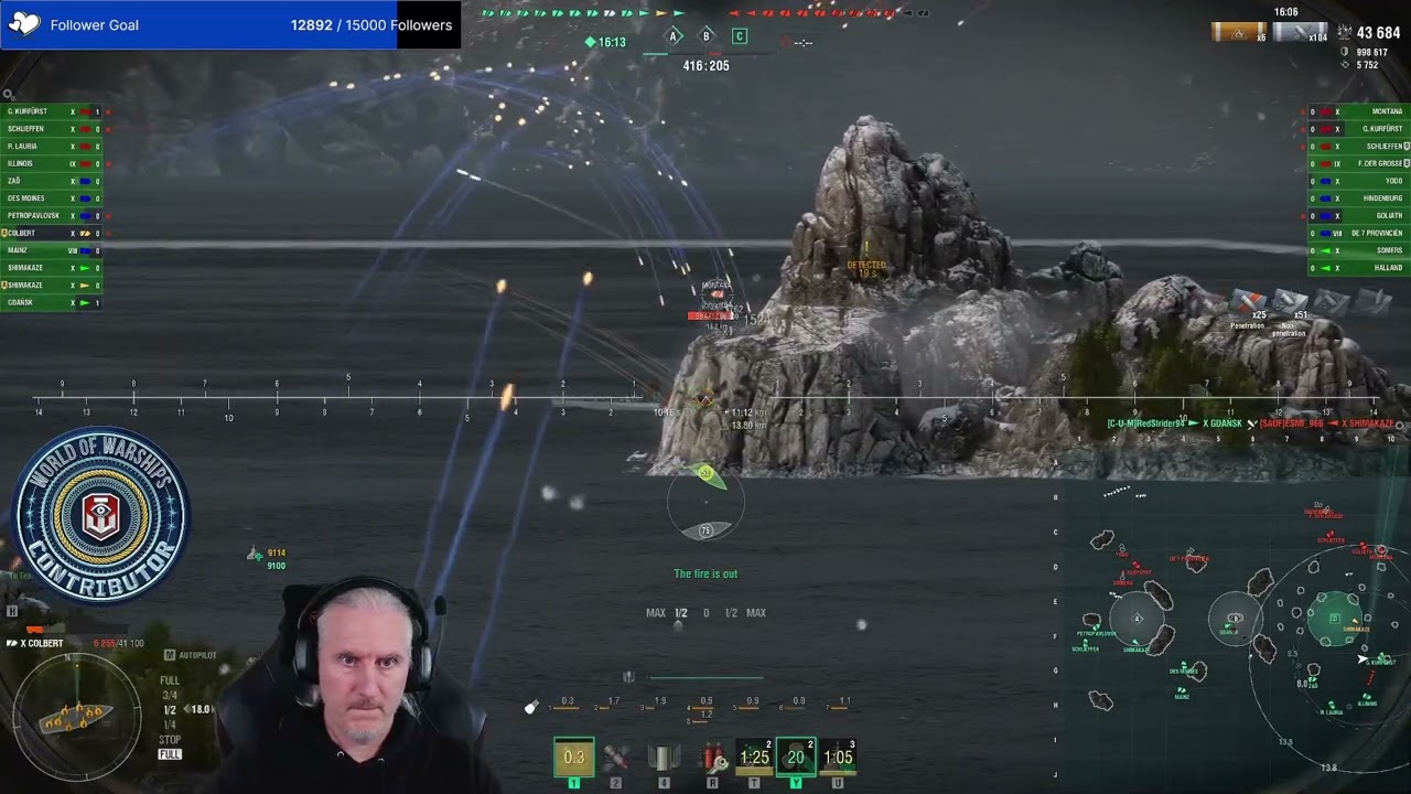 Two Minutes of Mad Damage and Dead - Colbert - World of Warships WOWS