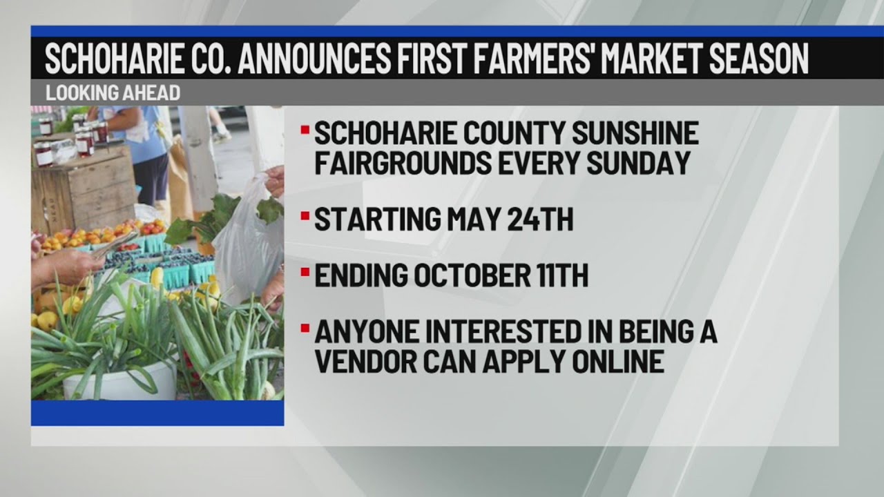 Schoharie County announces first farmers' market season