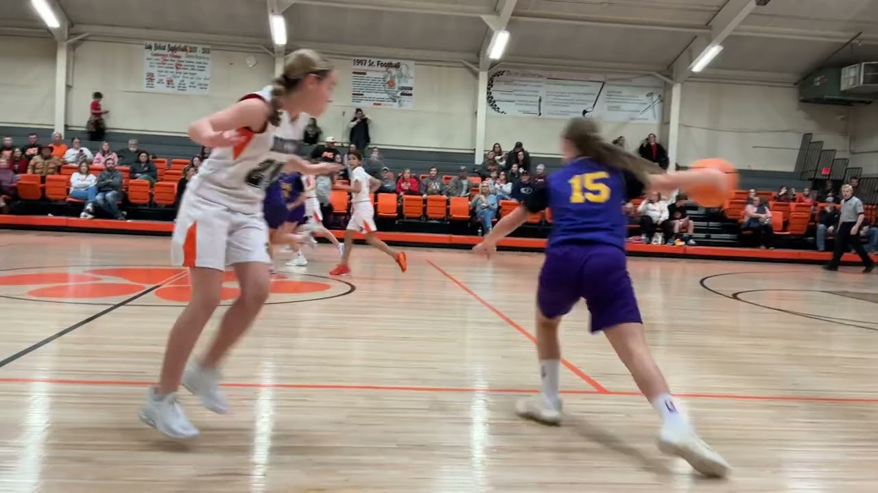 6th grade girls  play some with determination and grit to win the game vs Walnut Ridge part 1