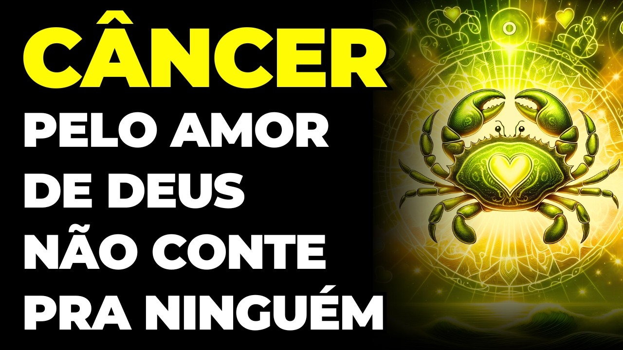 C&Acirc;NCER: 😱 SENTA PRA N&Atilde;O CAIR | &Eacute; DINHEIRO COMO NUNCA VIU | VOC&Ecirc; VAI RECEBER | GUARDE SEGREDO...