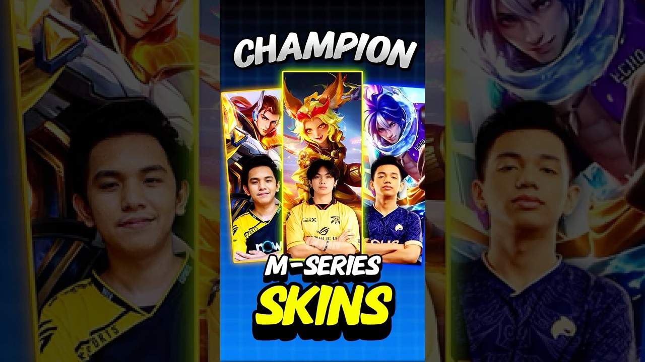 EVERY M-SERIES CHAMPION SKINS #mobalegends5v5  #moba5v5english #moba5v5pippin