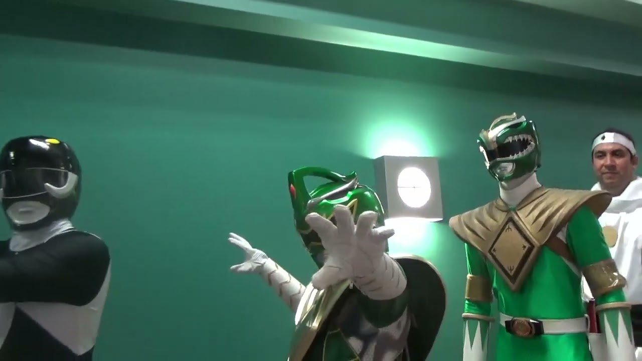 Doing a morphinomenal 2024 ranger pose behind the scenes