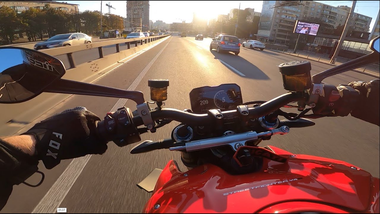 Ducati Streetfighter V4S POV | AGRESSIVE CITY RIDE | PURE POWER AND SOUND