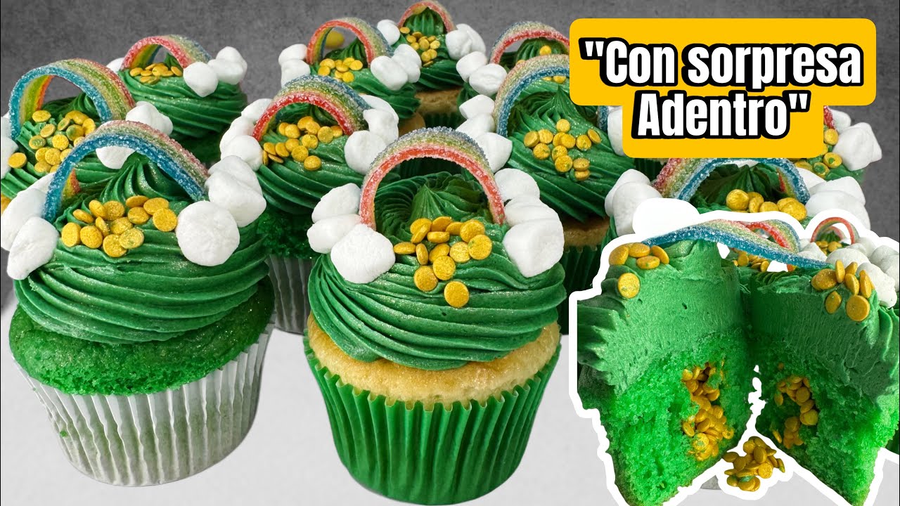 “Cupcakes de St. Patrick’s Day  te enseño a hacerlos / Receta y decoración paso a paso”