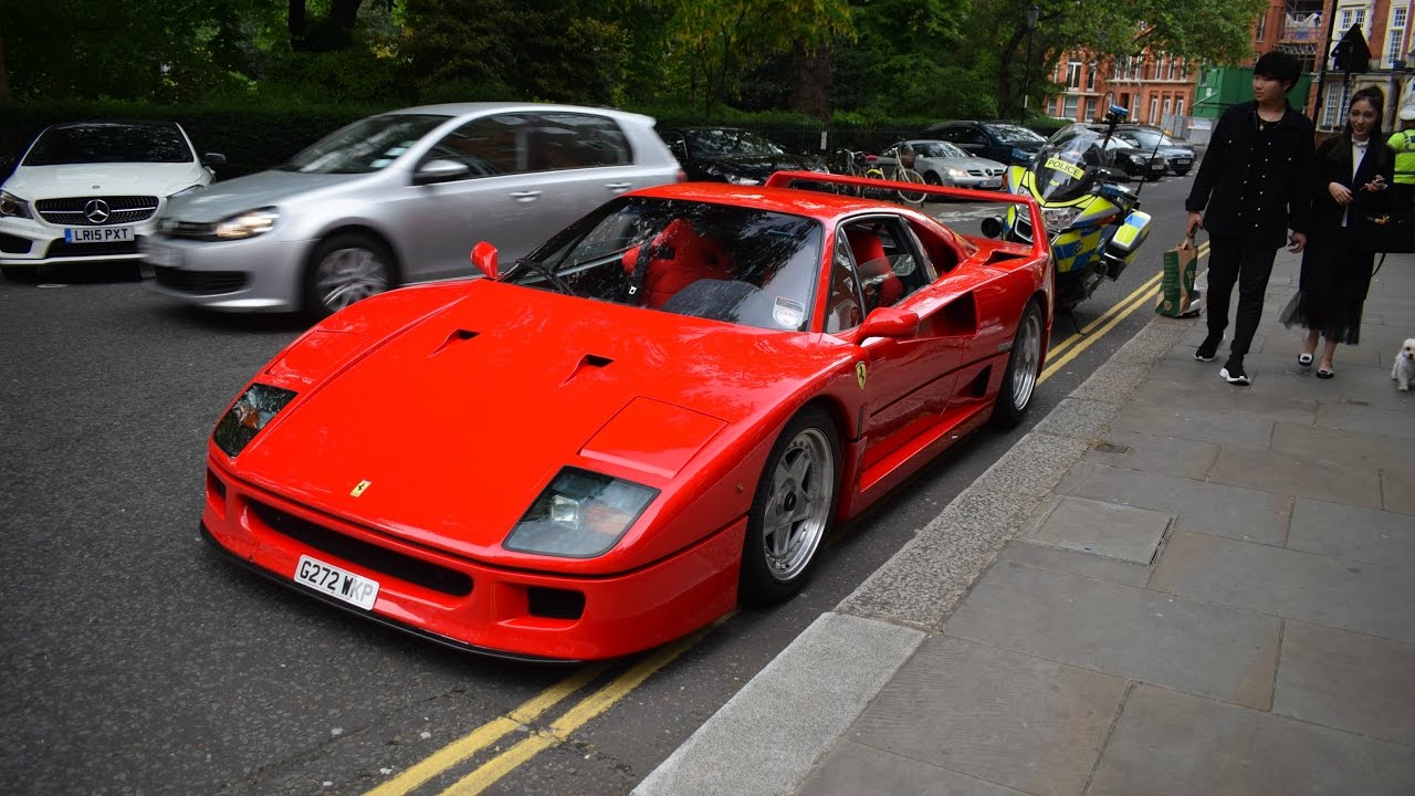 POLICE STOP FERRARI F40 IN LONDON!