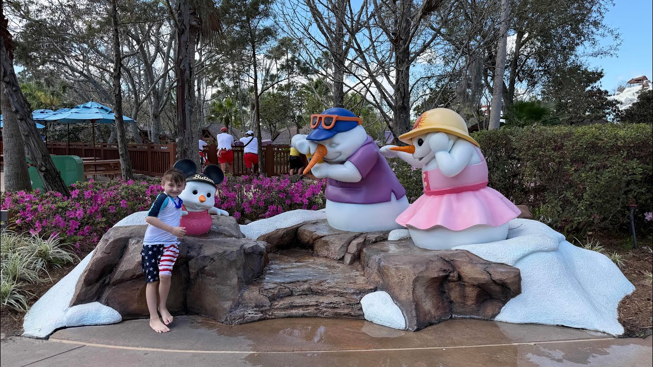 Exploring Disney’s Blizzard Beach Water Park Again ❄️ A Walk Around the Snowy Disney Water Park