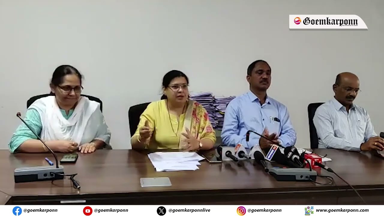 Director of Education, Goa Board Chairman & SCERT Director Address Press on Academic Year