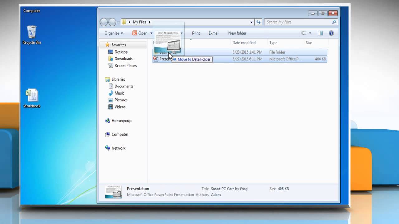 Как создать папку в Windows&reg; 7: Учебник
