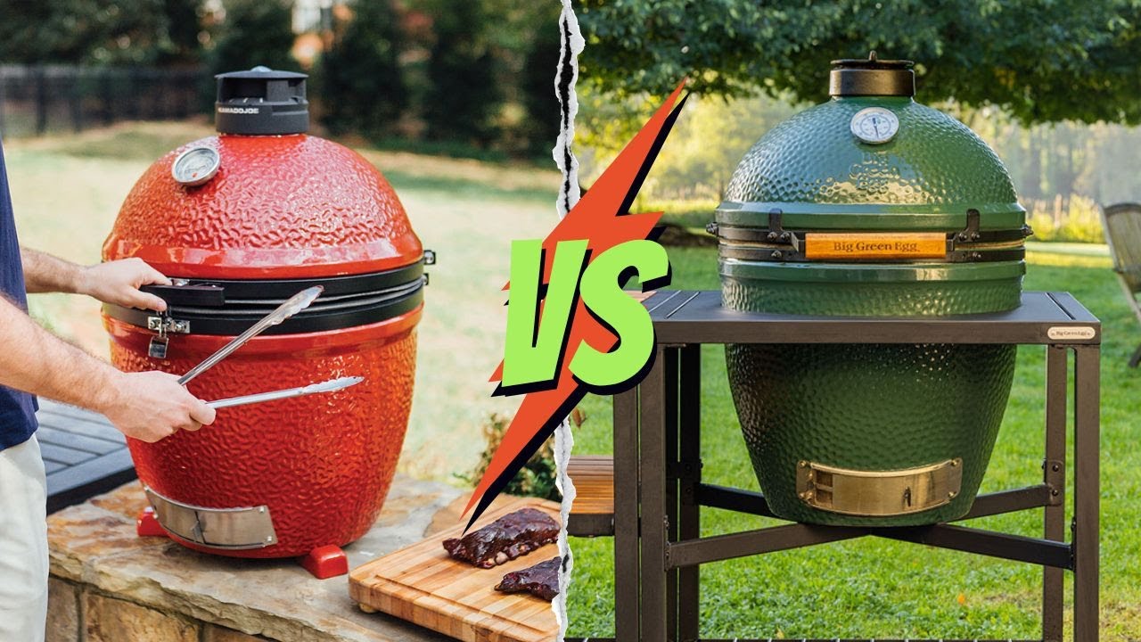 Big Green Egg Vs Kamado Joe! Which Smokes Your Meat Better?