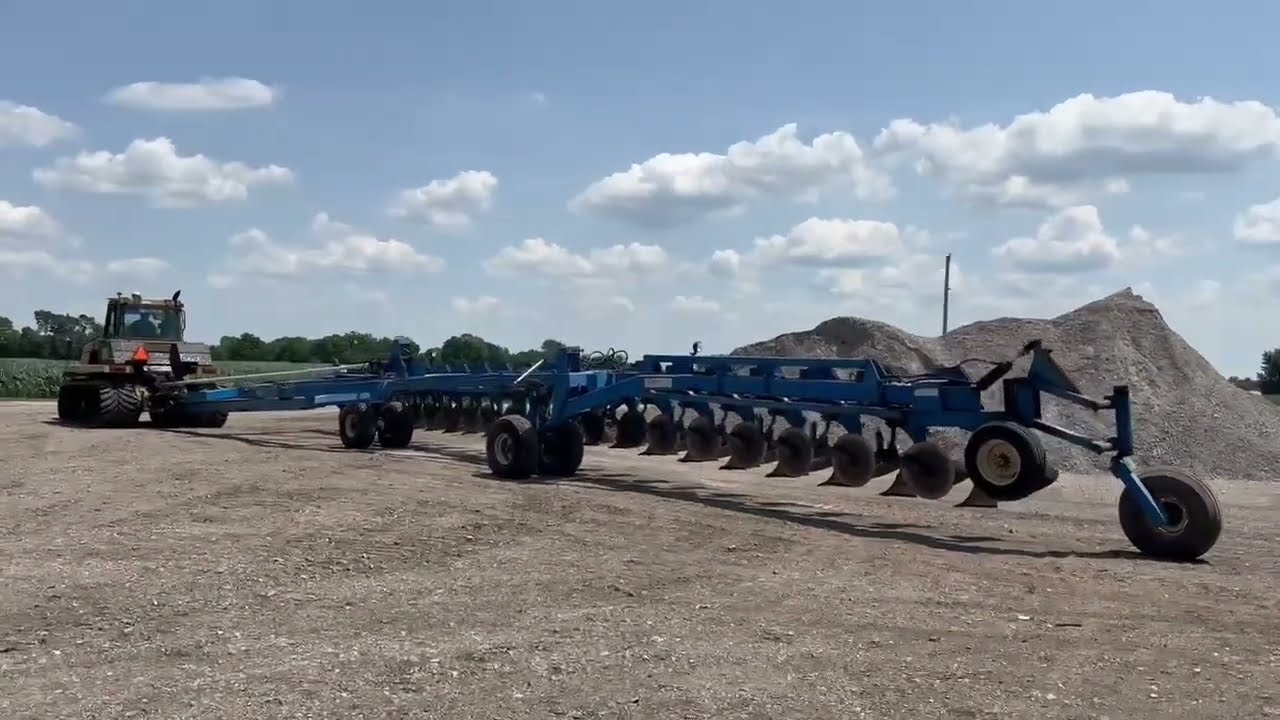 DMI 21 bottom plow pulled out of the shed today.