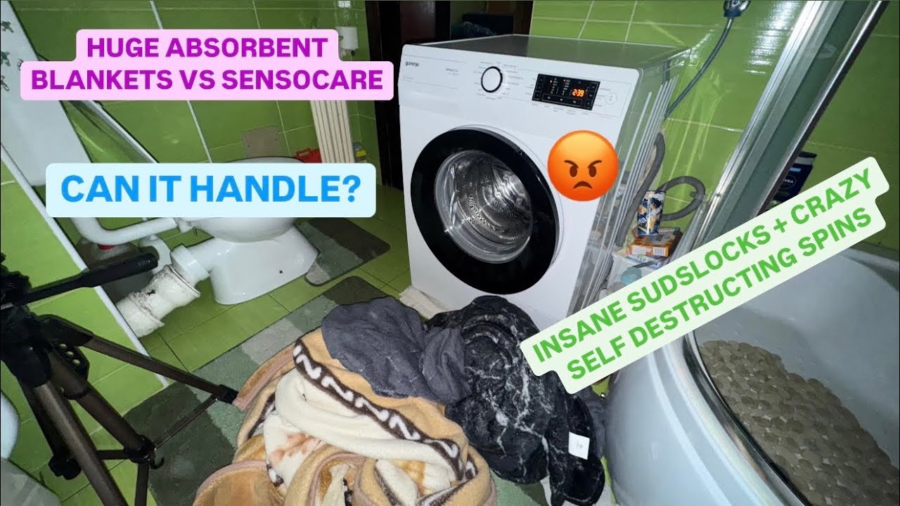 Heaviest Load Ever? - Gorenje JetSystem SensoCare VS Huge Absorbent Blankets - Cottons 60°C (INSANE)