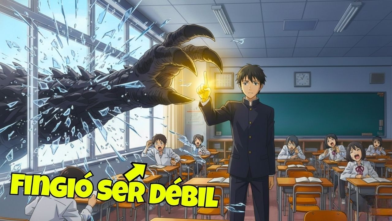 &iexcl;Fingi&oacute; Ser el M&aacute;s D&eacute;bil Hasta Que Atacaron Su Escuela! | Resumen del manga |