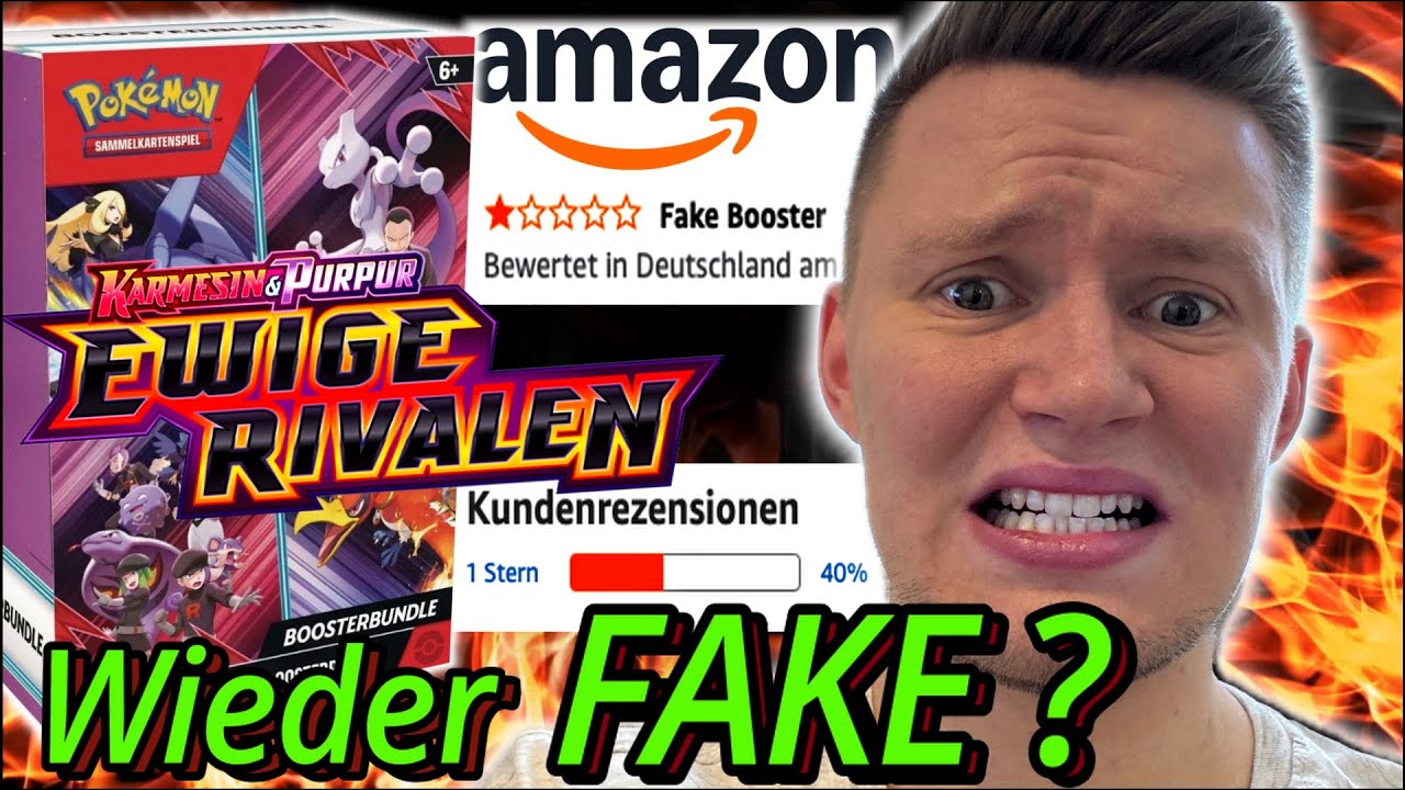 ❌ FAKE Pokémon Booster VON AMAZON ‼️⚠️ Ewige Rivalen Pokémon Booster ✨