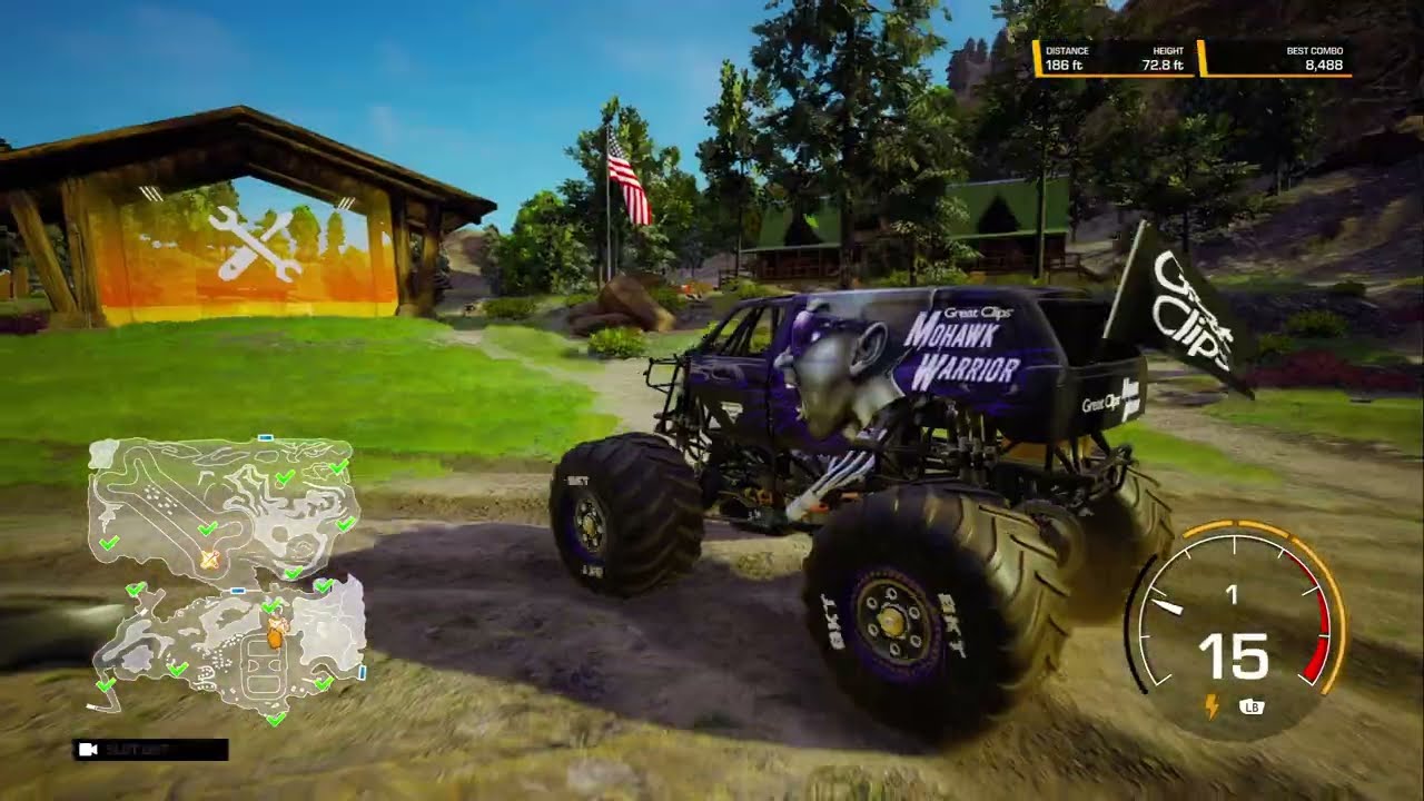 Monster Jam Steel Titan 2 Truck Handling Racing