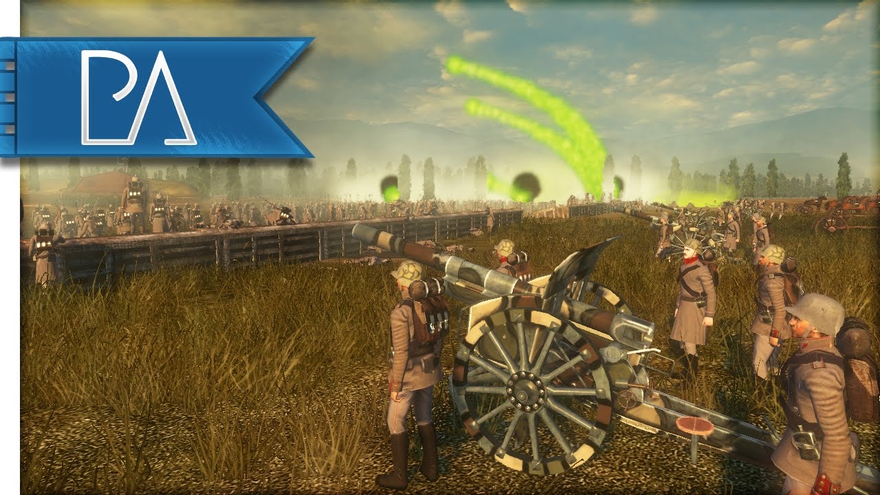 Over the Trenches: Aggressive German Assault - The Great War Total War Mod Gameplay