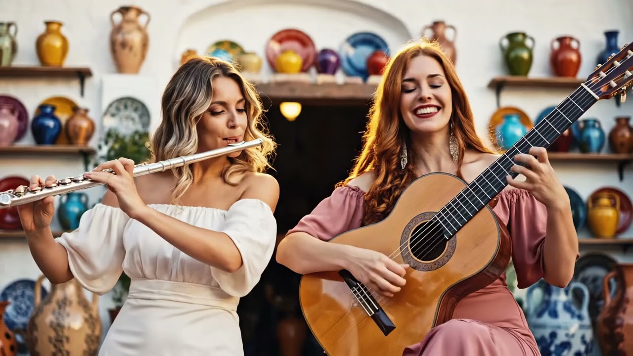 Brilliant Flamenco Guitar, Accordion & Flute for Peace & Happiness - Dreamlike Iberian Fusion