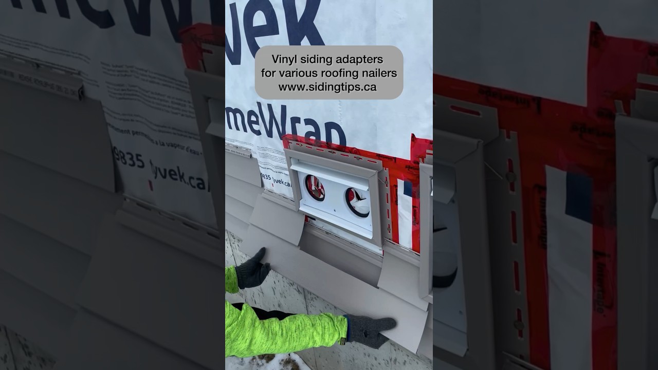 Patented Vinyl siding tips for many different roofing nailers