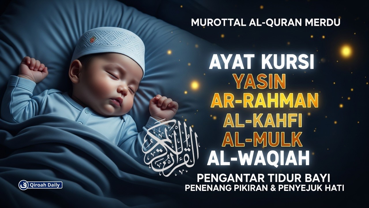 MUROTTAL AYAT KURSI, YASIN, AR-RAHMAN, AL-KAHFI, AL-MULK, AL-WAQIAH | Pengantar Tidur Penenang Hati