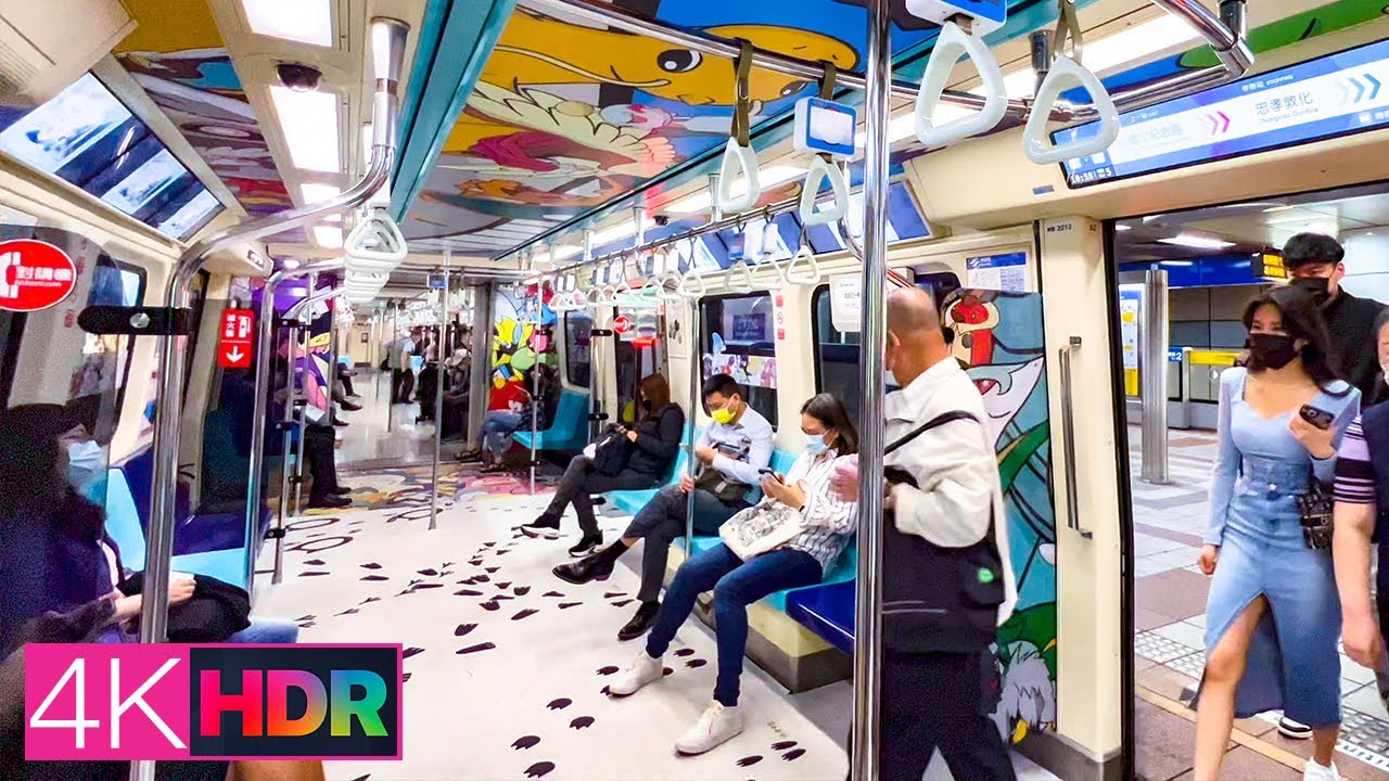 【寶可夢數位列車】北捷板南線限定：南港展覽館-頂埔｜4K HDR｜Taipei MRT - Smart Display Metro Digital Train - Pokémon MRT Cars