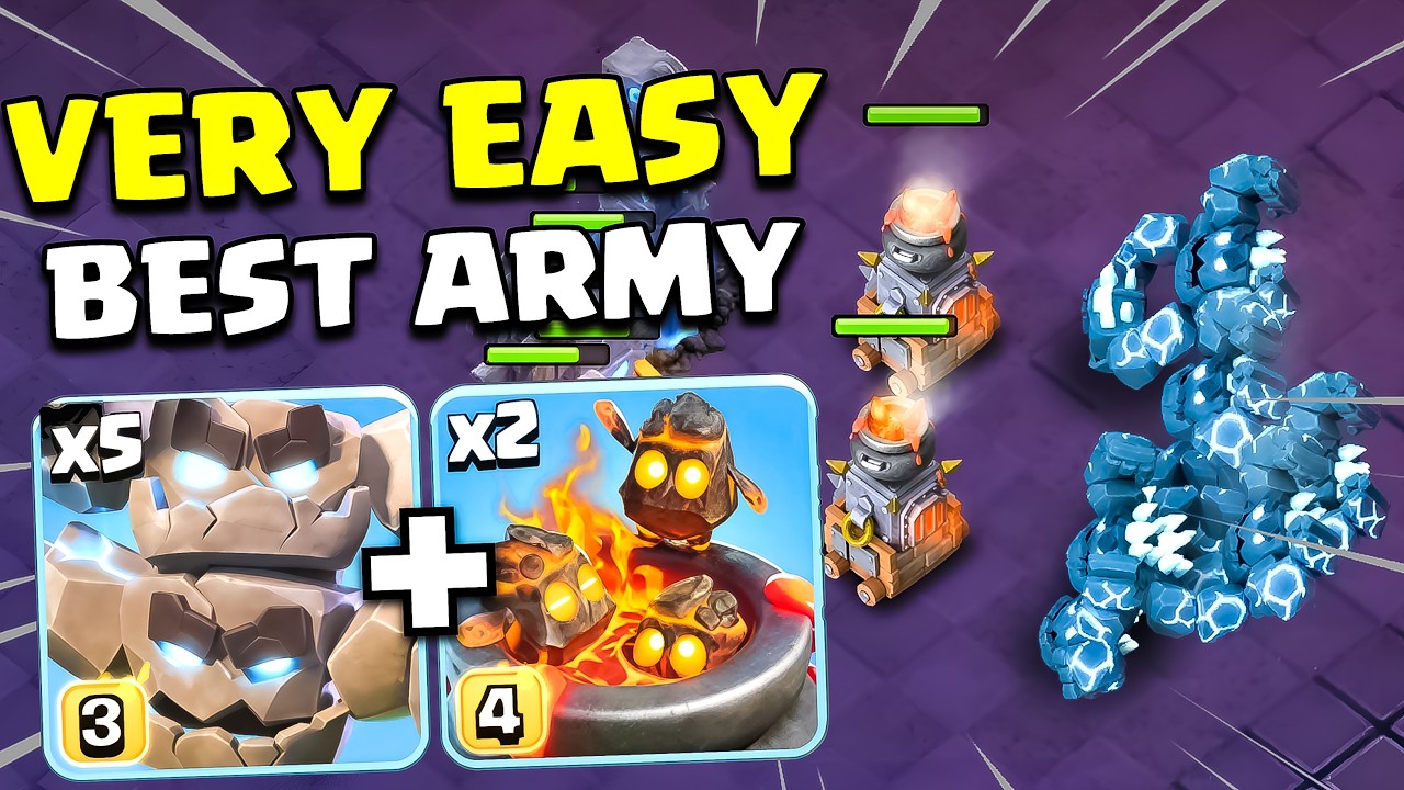 BEST METRO GOLEM + FURNACE Attack Strategy 🏆 - TH18 Rank Battle Attack Strategy (Town Hall 18) Coc