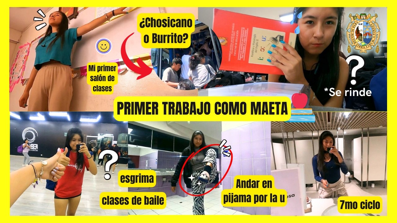 Ser maestra siendo universitaria 😱*primer trabajo como profesora📚👩‍🏫 semana en UNMSM 7mo ciclo