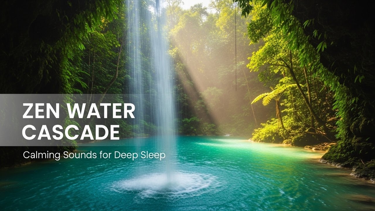 Beautiful Forest Ambience with Gentle River Flow for Sleep Meditation Stress Relief and Calm Focus