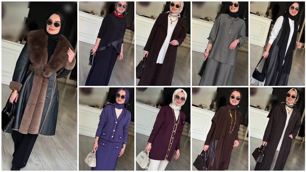 موضة تنسيقات شتوية للمحجبات 2026 أفكار إطلالات دافئة وأنيقة  Turkish hijab style