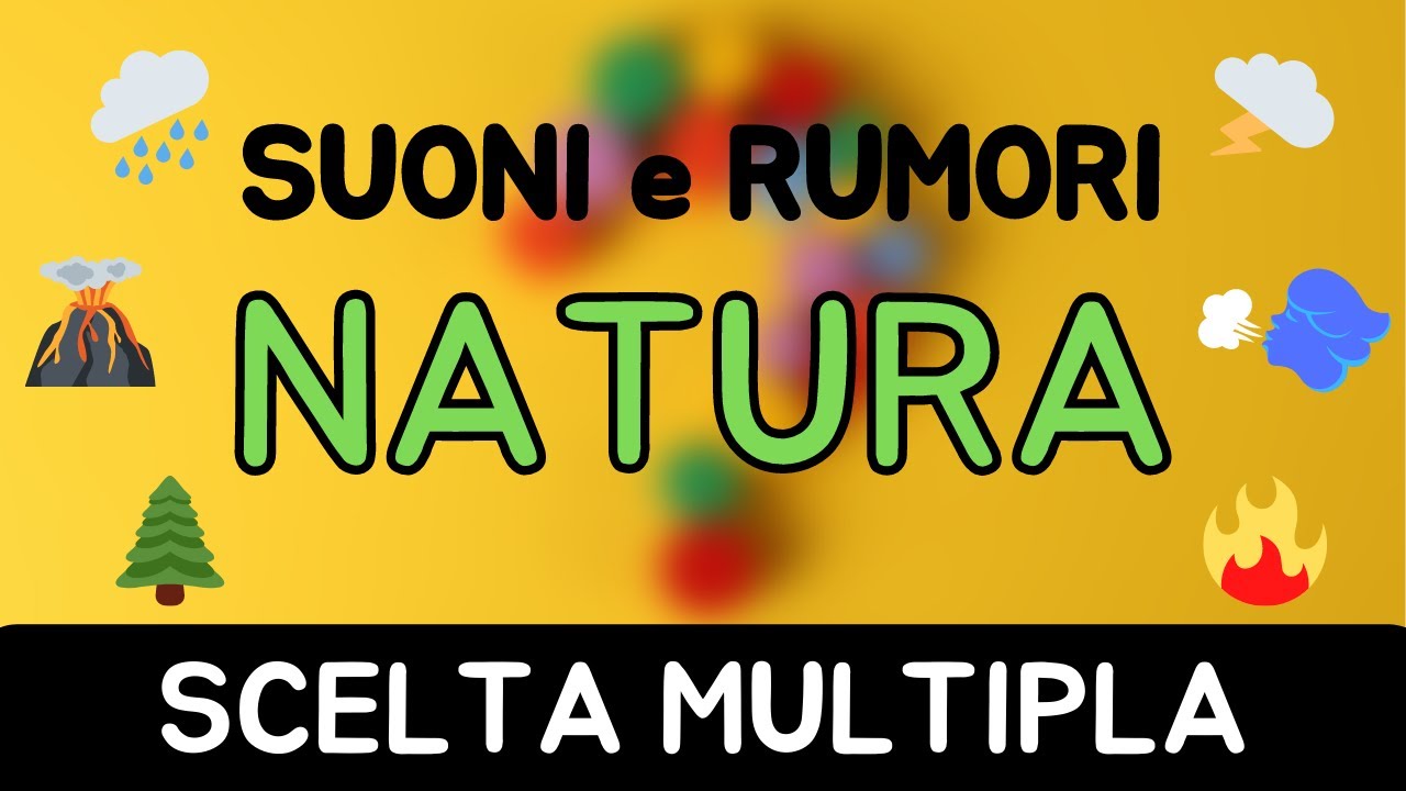 🎵 Suoni e Rumori da Indovinare - Scelta Multipla - Natura - Audio Quiz 🎵