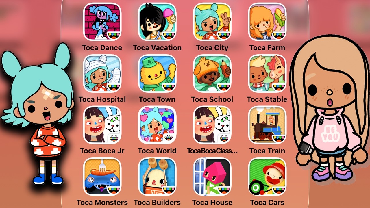 Toca Boca Games iOS: Toca Junior,Toca World,Toca Life Vacantion,City,Farm,Hospital,Town,School