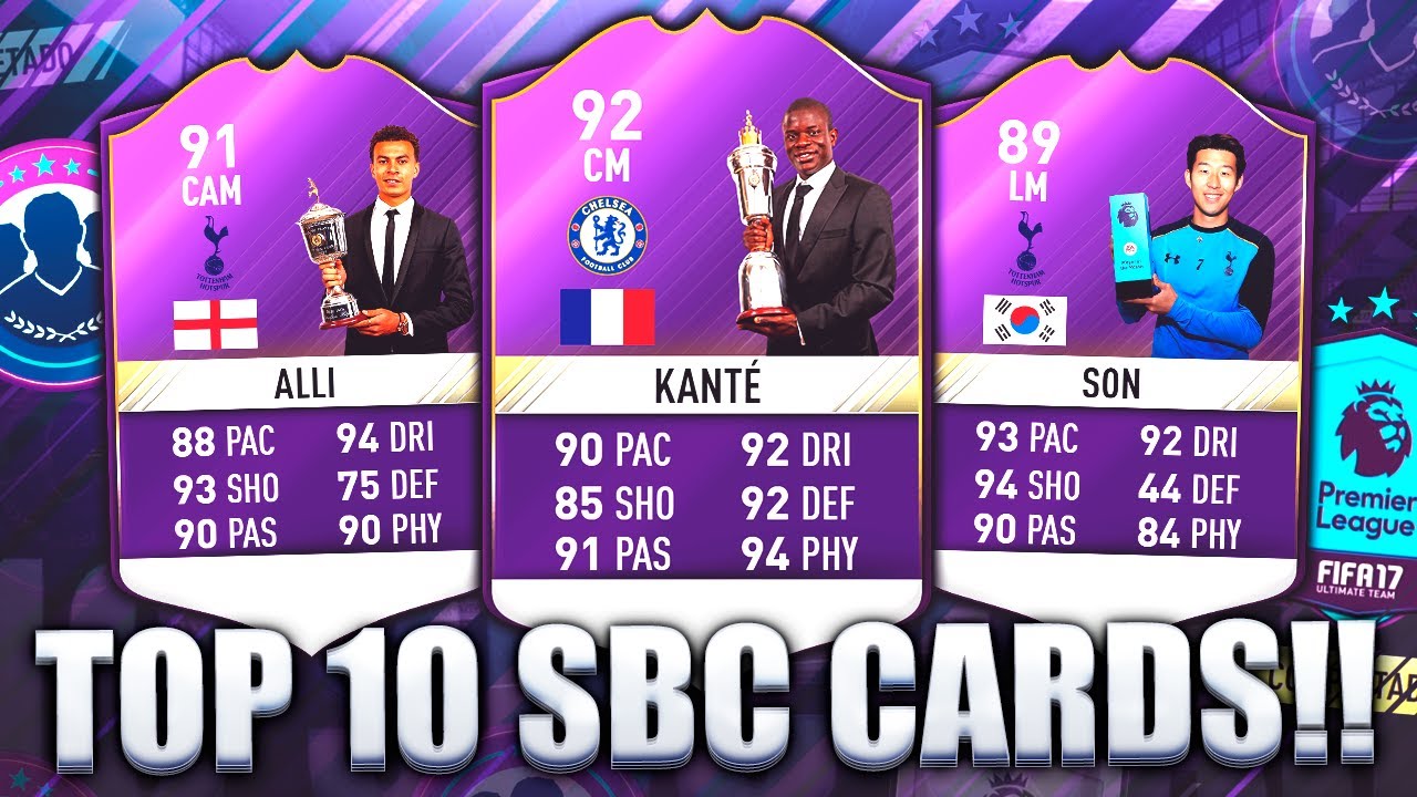 TOP 10 SBC CARDS IN FIFA 17 ULTIMATE TEAM!