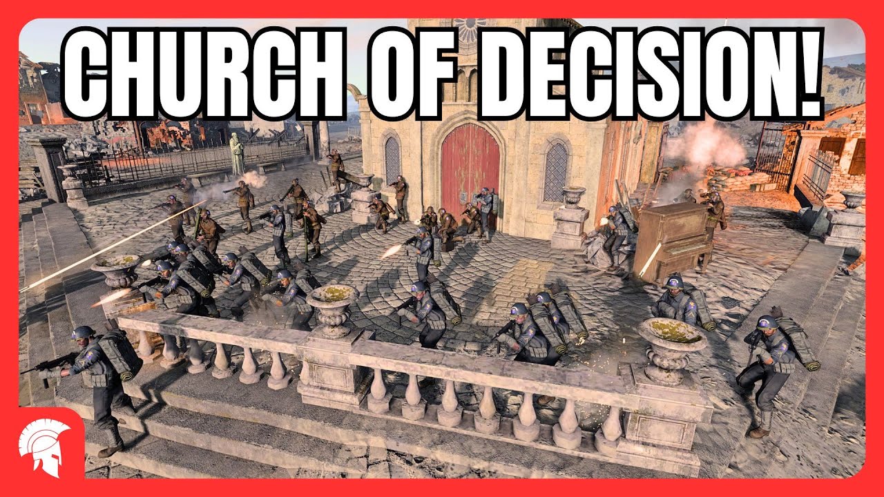 He defended the Church like a Devil! - 4vs4 - Afrikakorps - Company of Heroes 3
