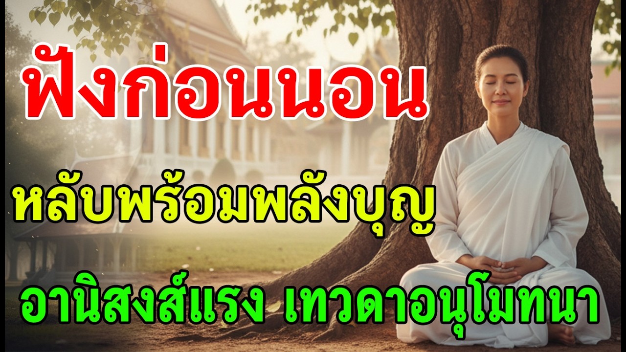☸ ฟังก่อนนอน หลับพร้อมพลังบุญ อานิสงส์แรง เทวดาอนุโมทนา เสียงธรรมในค่ำคืนนี้ เปิดฟังเบา ๆ ข้างกาย