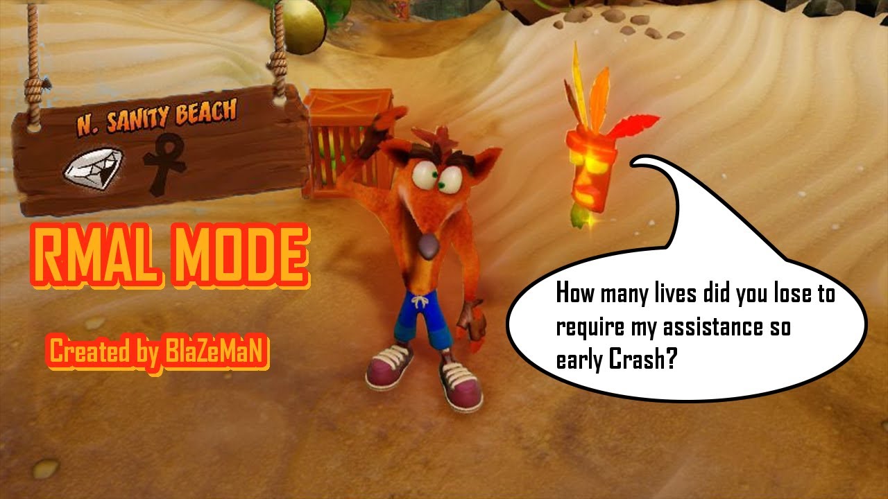 N Sanity Beach RMAL MODE mod (Crash Bandicoot N Sane Trilogy) (Old Version)