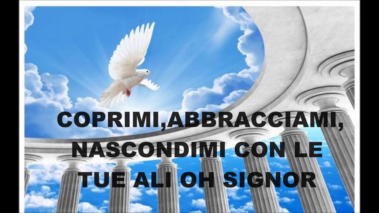 Coprimi Abbracciami nascondimi con.le tue ali Signor
